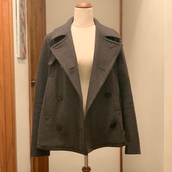 GAP Jackets & Blazers - GAP Recycled Wool Grey Coat